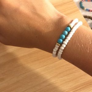 Blue and white bracelet bundle 2. Bracelets <3